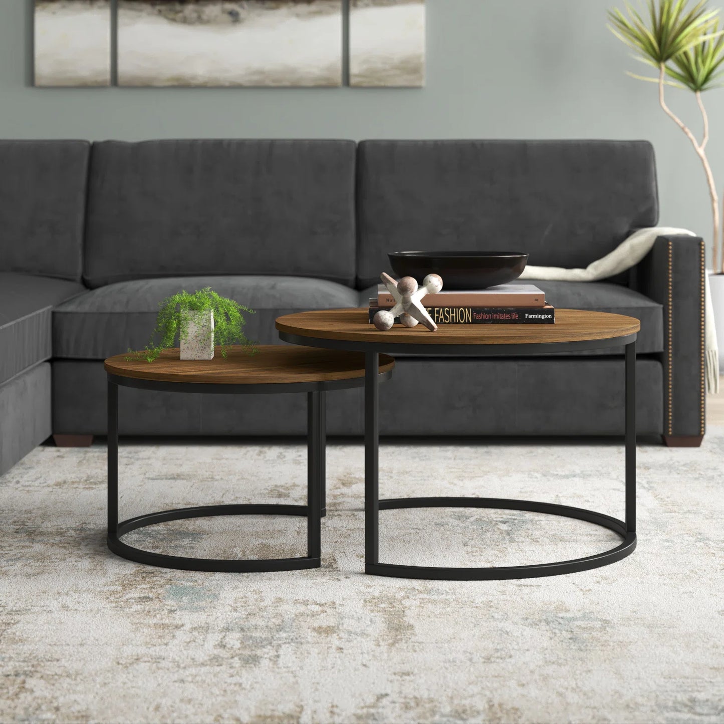 Tables basses gigognes en bois
