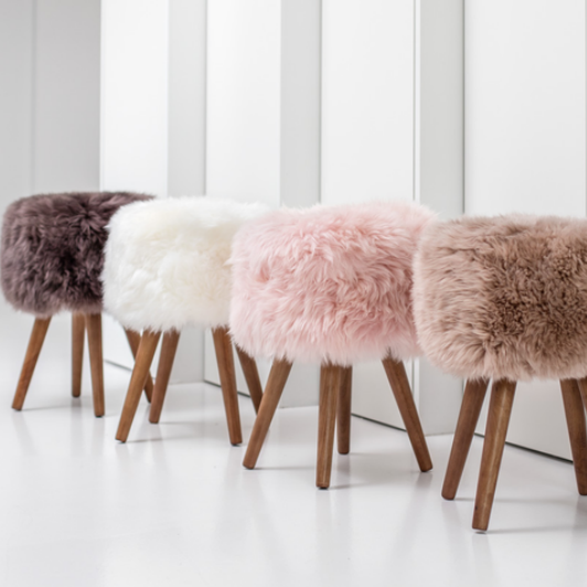TABOURET FOURRURE